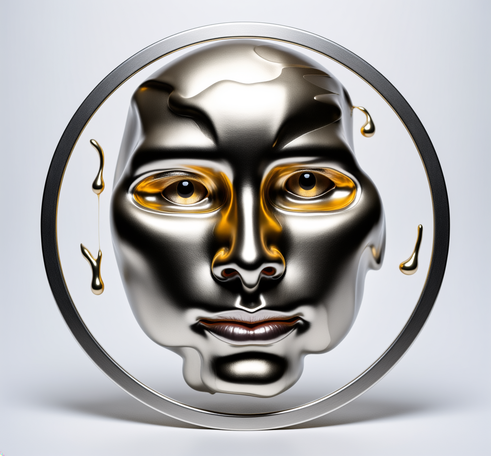 Firefly_Molten Steel sculpture of THE FA 634131 n0z